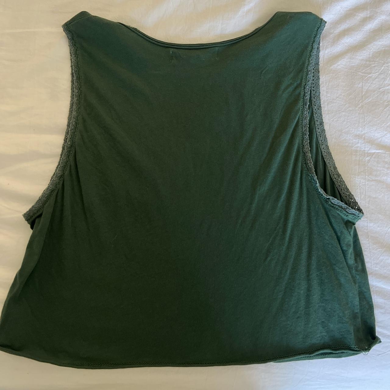 Urban Outfitters Women's Green Vest | Depop