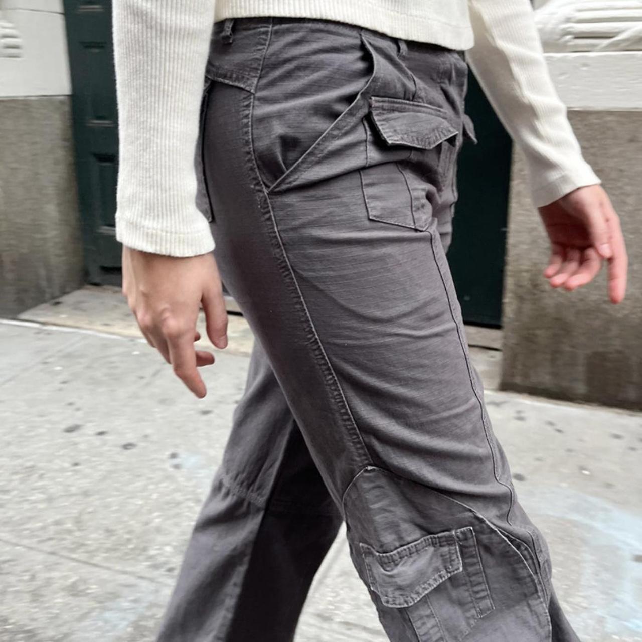 Brandy Melville kim cargo pants grey Good condition... Depop