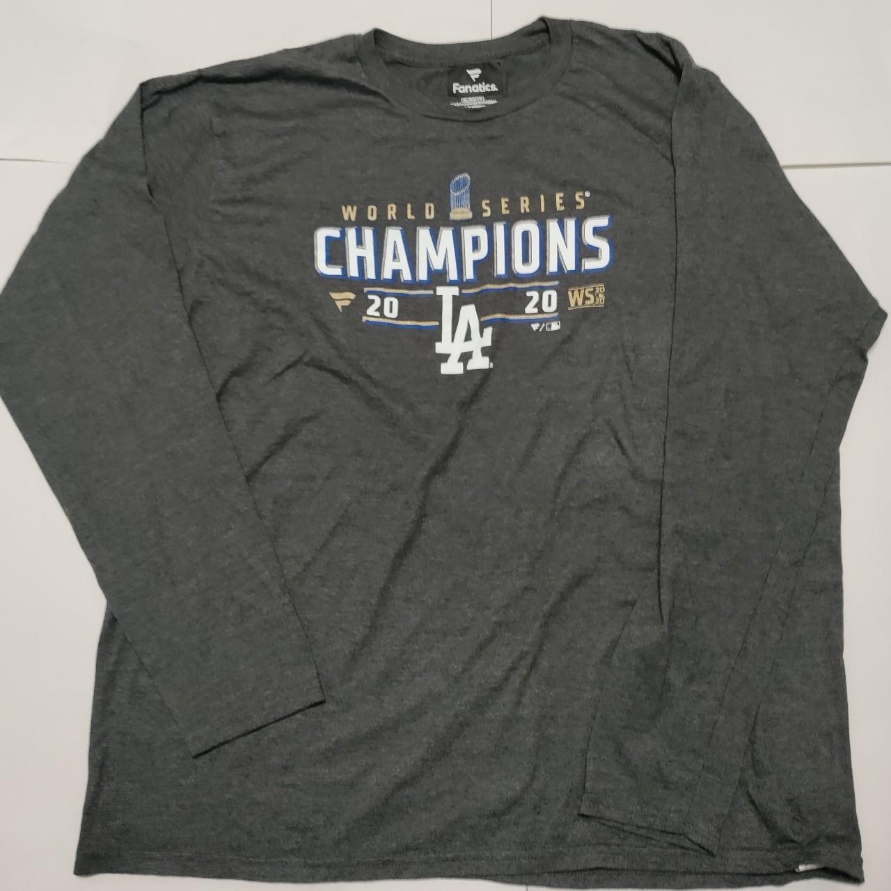 Fanatics Los Angeles Dodgers World Series Champions Shirt Blue