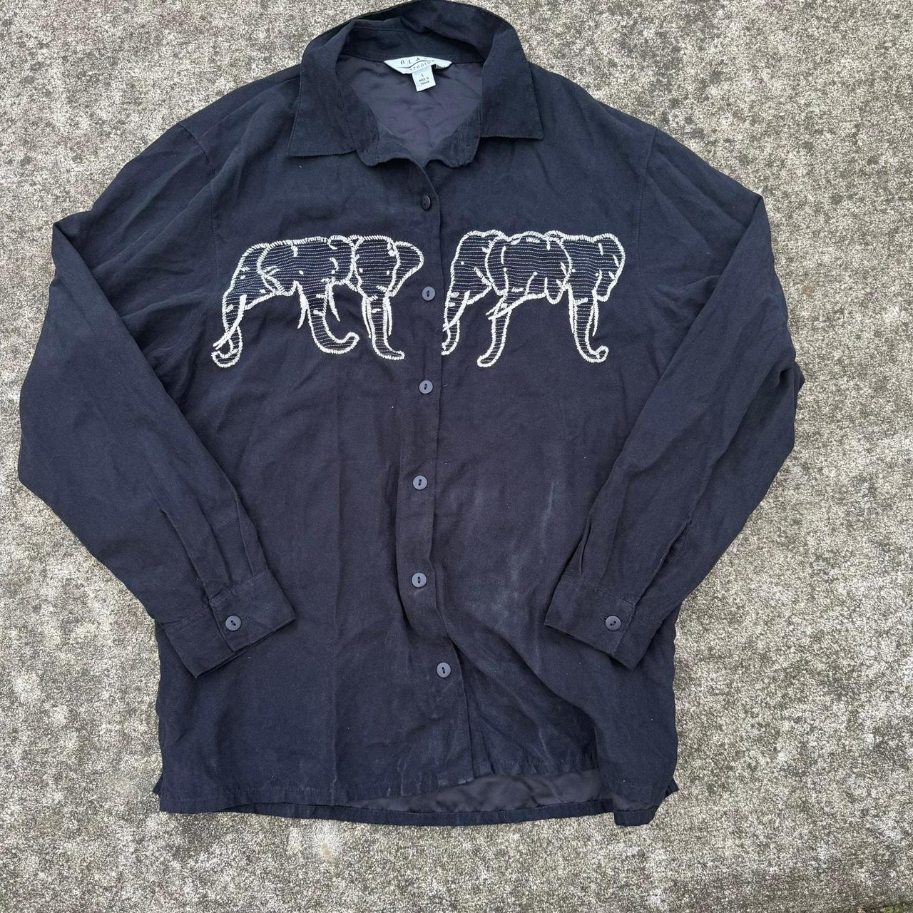 Source Unknown Women's Blouse - Black - L – Add a… - image 1