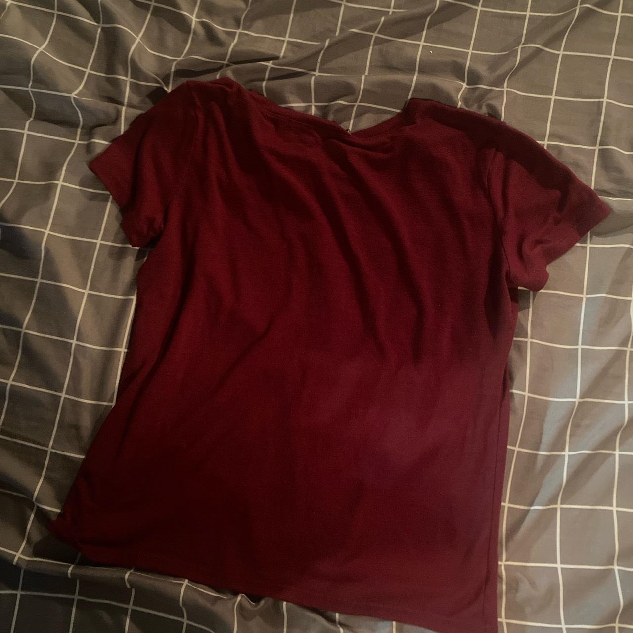 Kohl's Women's Burgundy T-shirt | Depop