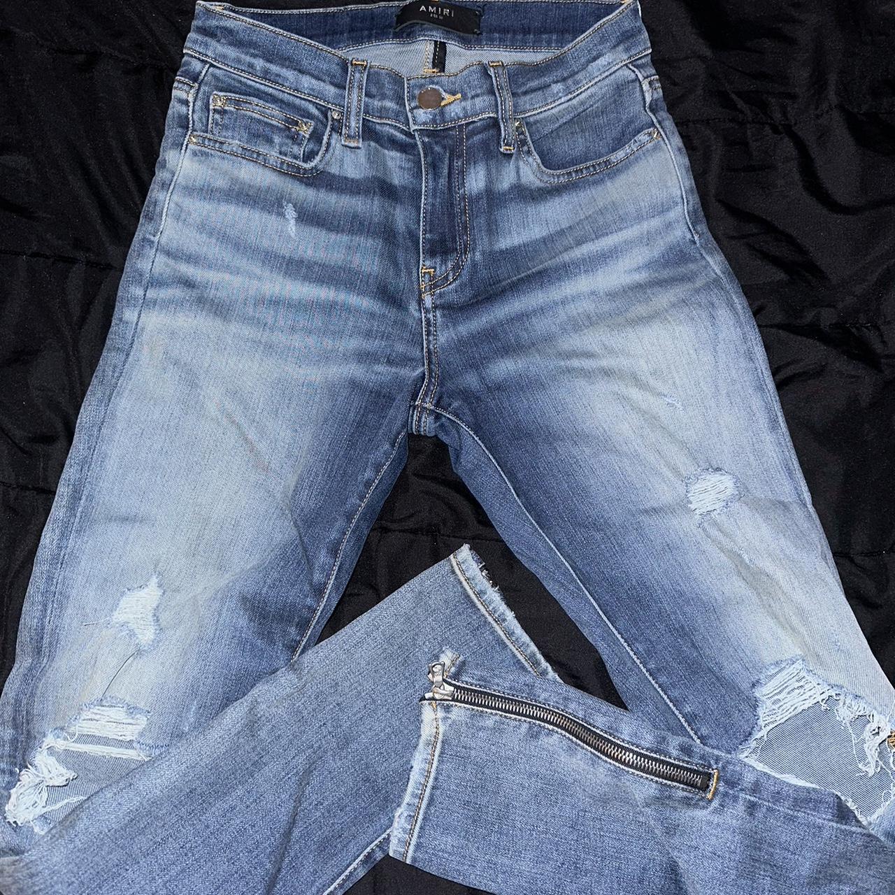 amiri jeans size 26 worn 3 times - Depop