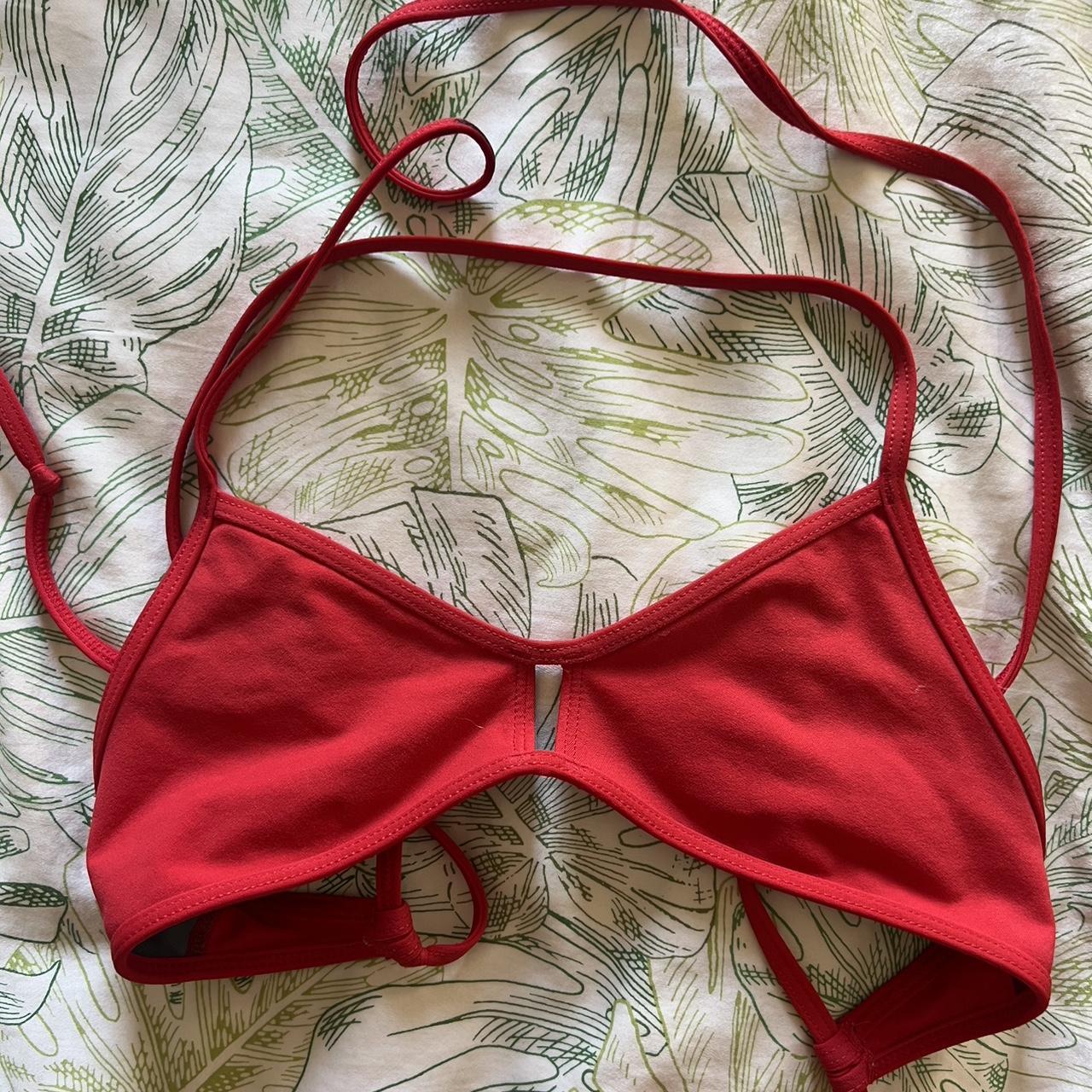 Red Jolyn Bikini Top ️ Perfect For Swim Practice Depop