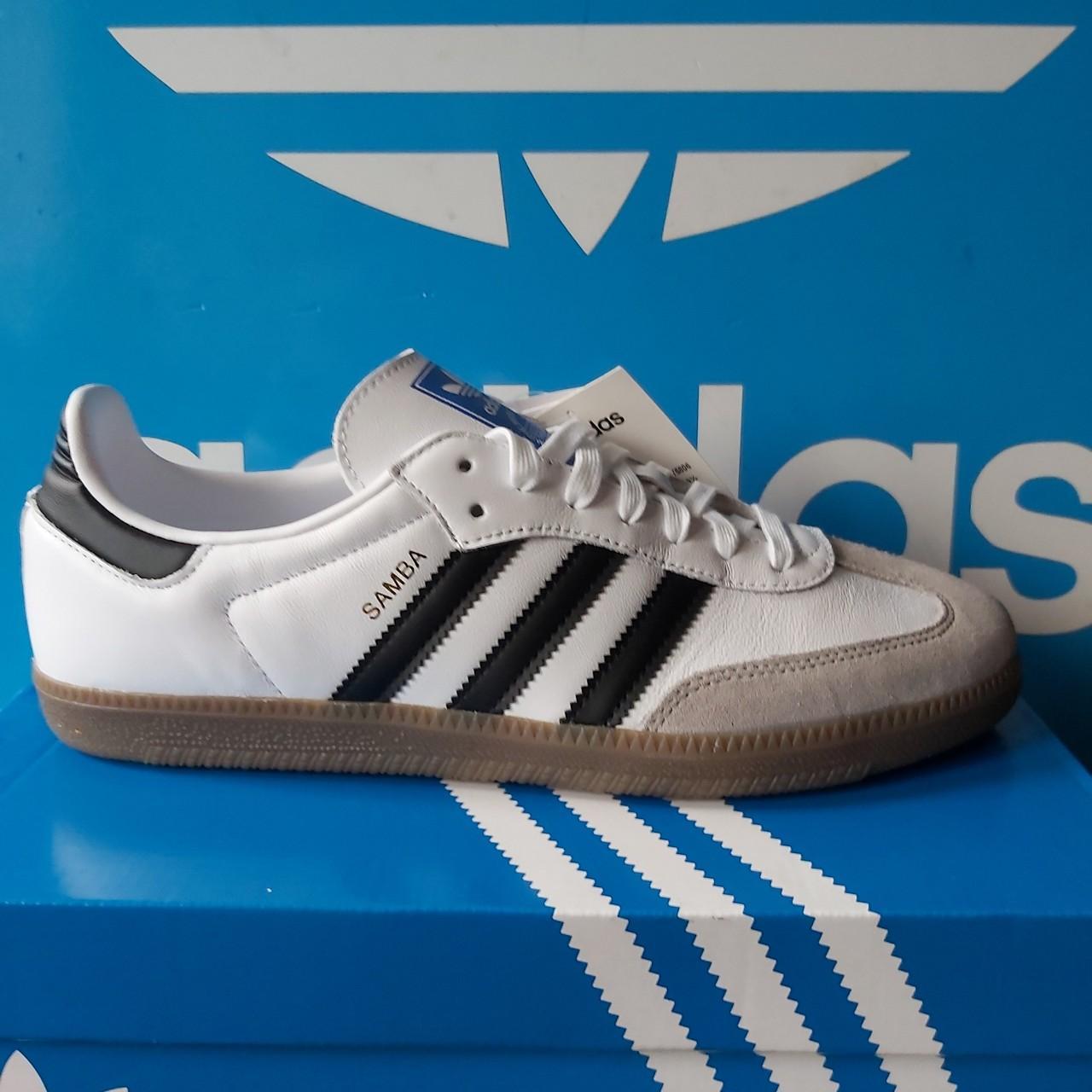 Adidas Originals Samba OG leather, White leather... - Depop