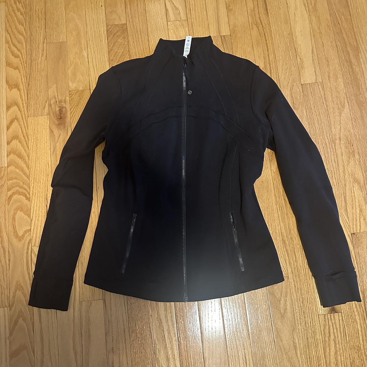 lululemon define jacket size 12 black worn a couple... - Depop