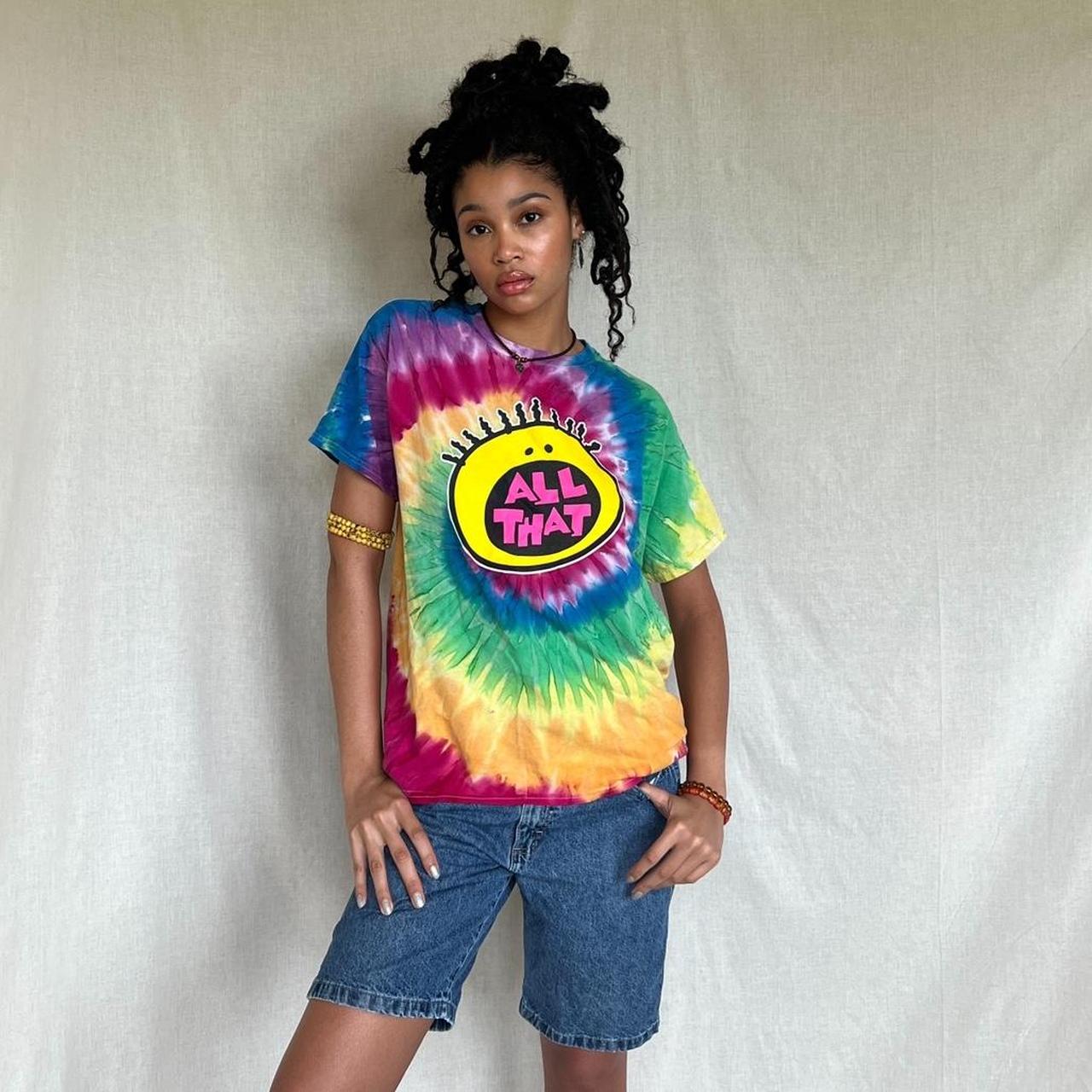 Tie Dye Nickelodeon “all That” T-shirt ️ 100% - Depop