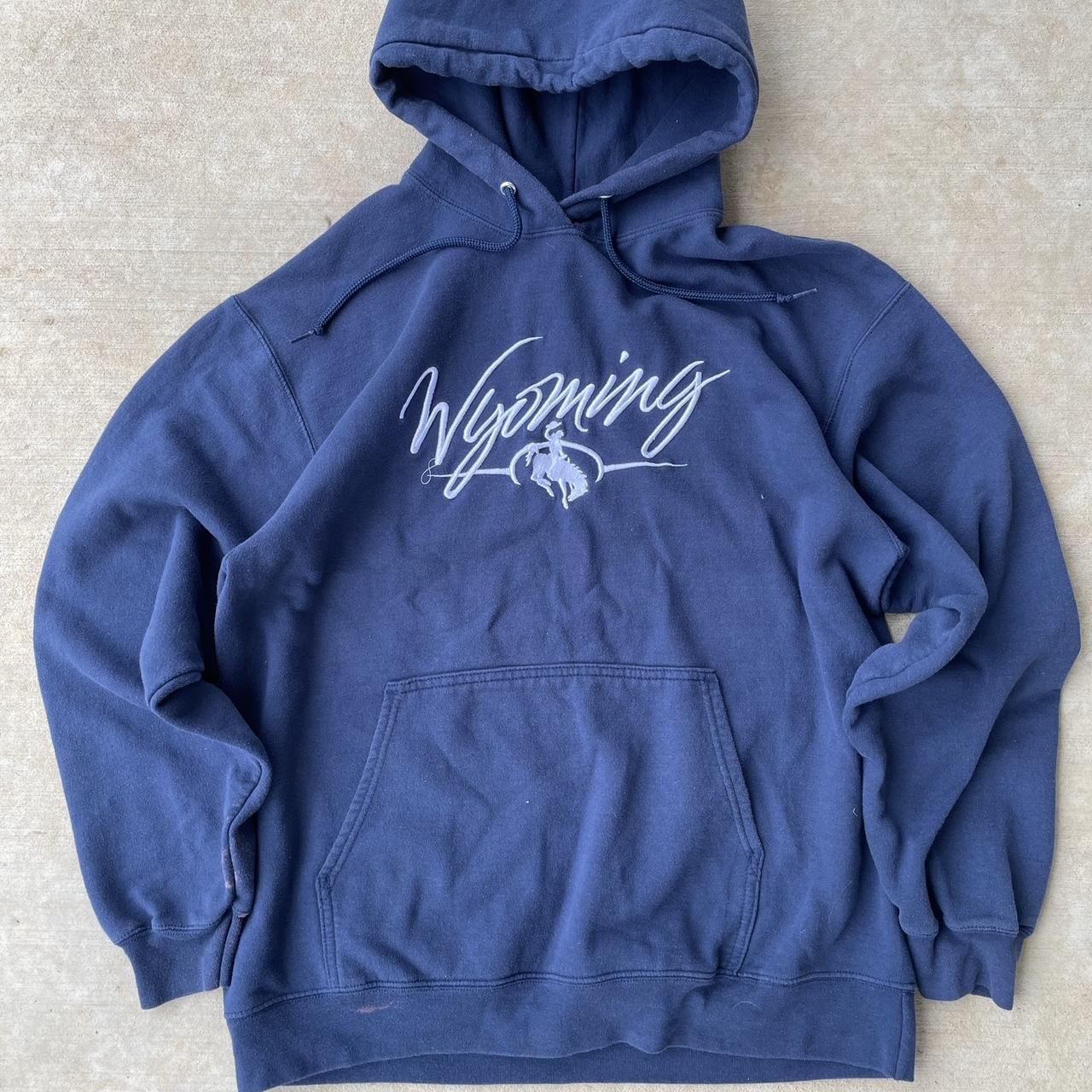 Vintage Men's Hoodie - Navy - L