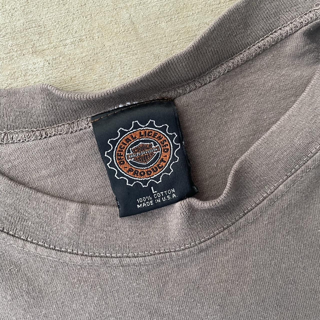 1996 brown harley davidson tee tagged L fits more... - Depop