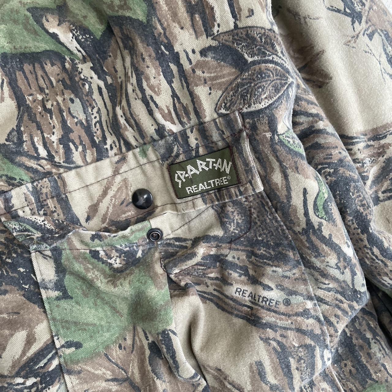 vintage 90s real tree camo jacket tagged L fits tts... - Depop