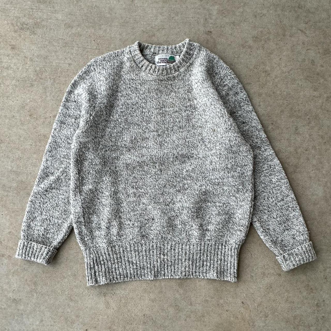 vintage 80s/90s knit sweater tagged L fits tts... - Depop