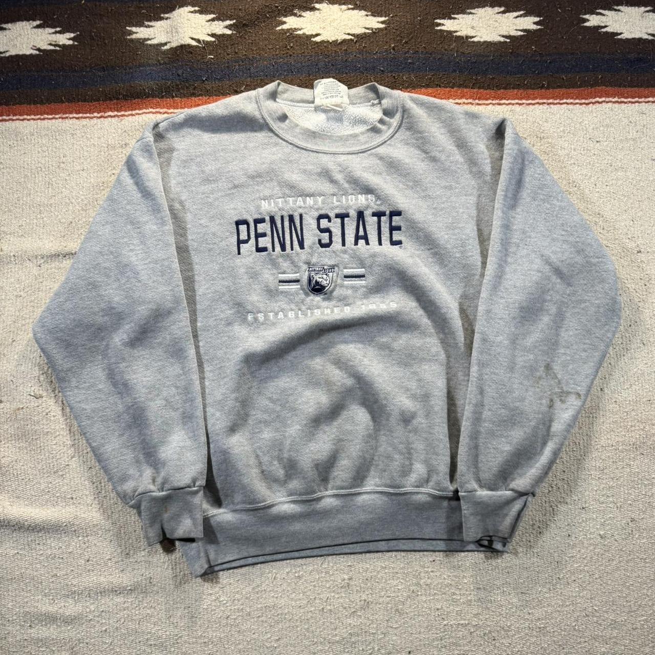 vintage 90s pennstate crewneck tagged L fits tts... - Depop