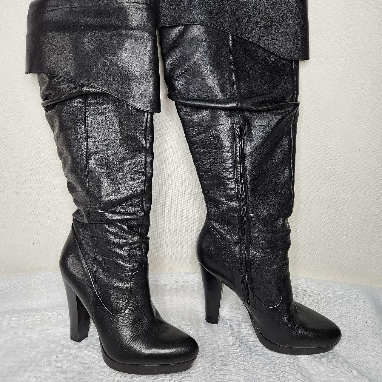 Jessica simpson knee high leather boots best sale