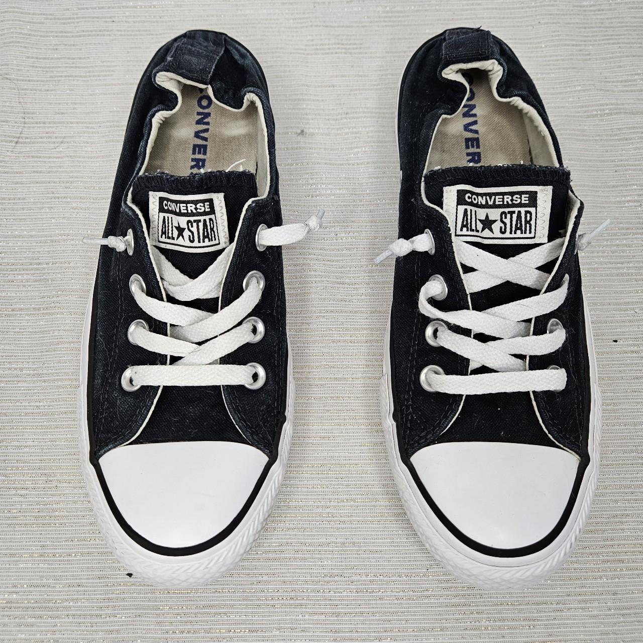 Women s Converse 537081f black an white slip