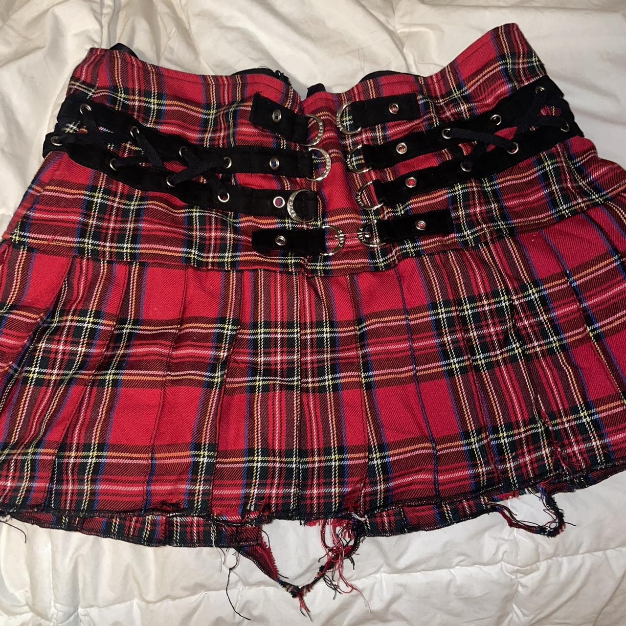 Tripp Nyc Plaid Mini Low Waist Mid Waist Skirt Depop