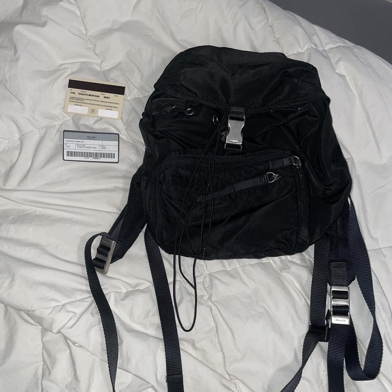 Prada nylon authentic medium small backpack Tessuto. Depop