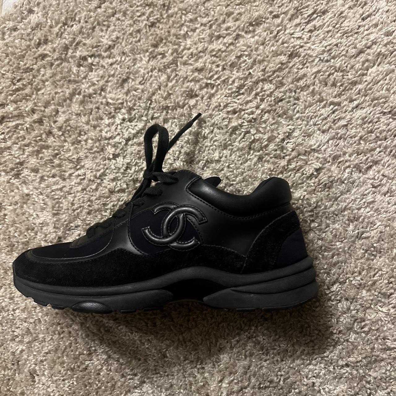 Chanel black trainers on sale womens