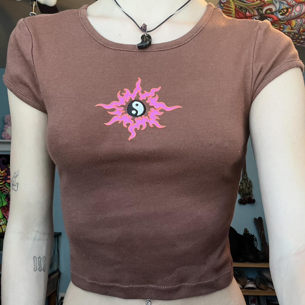 Zumiez Women's Brown Croptop Depop