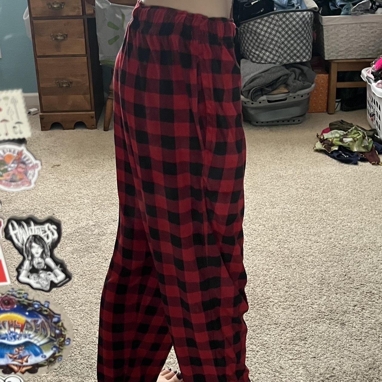 George Red Plaid Pajama Pants Very soft and... - Depop