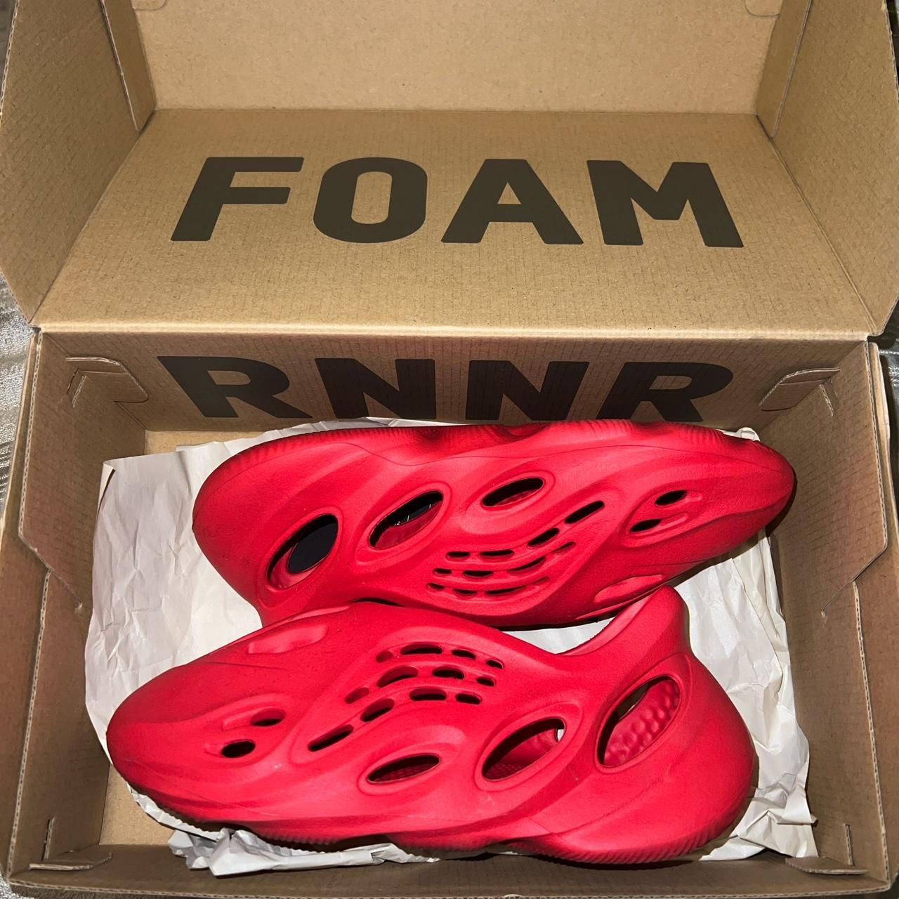yzy foam runner vermilion