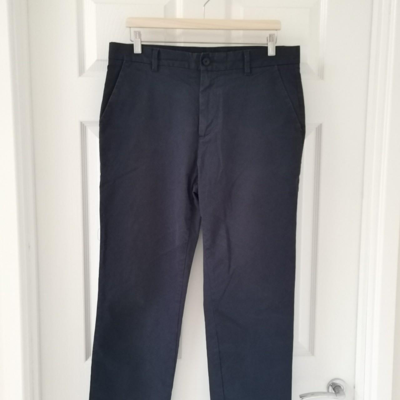 Kin by John Lewis Navy Slim Fit chino... Depop