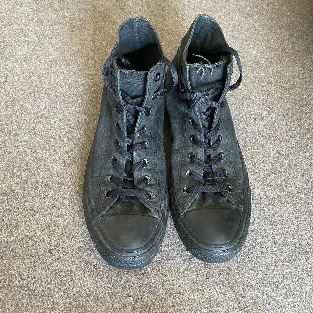 Converse Men's Black Trainers | Depop