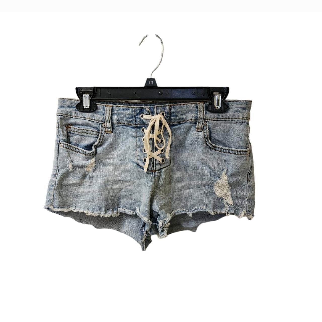 Tie up clearance denim shorts