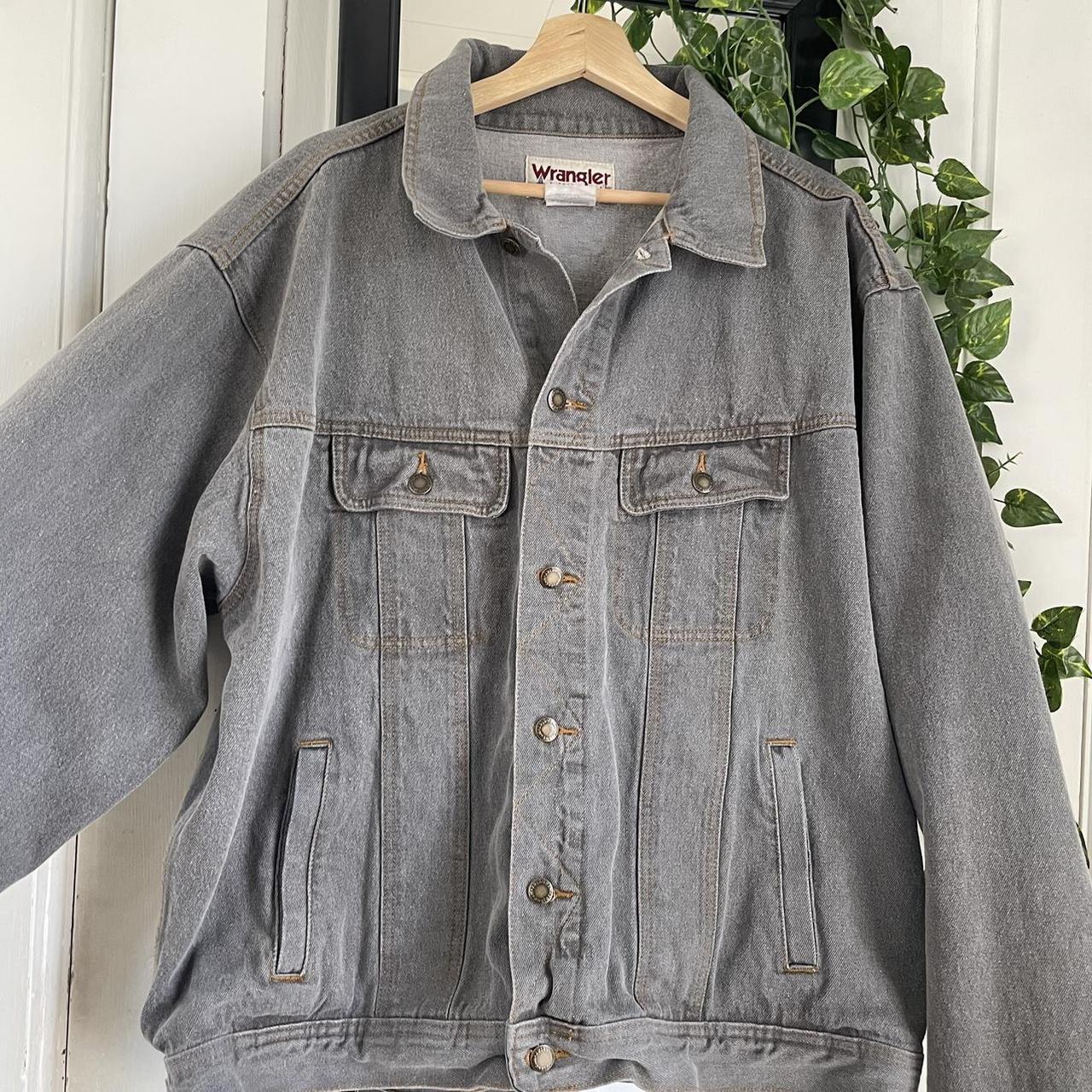 Wrangler Men's Grey Jacket Depop