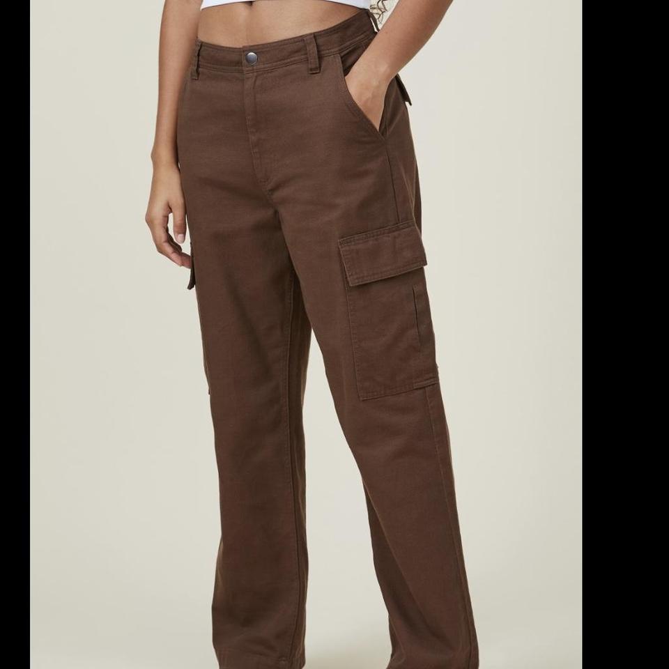 Brown Cargo Pants, 🤍worn twice, 🤍good quality and nice