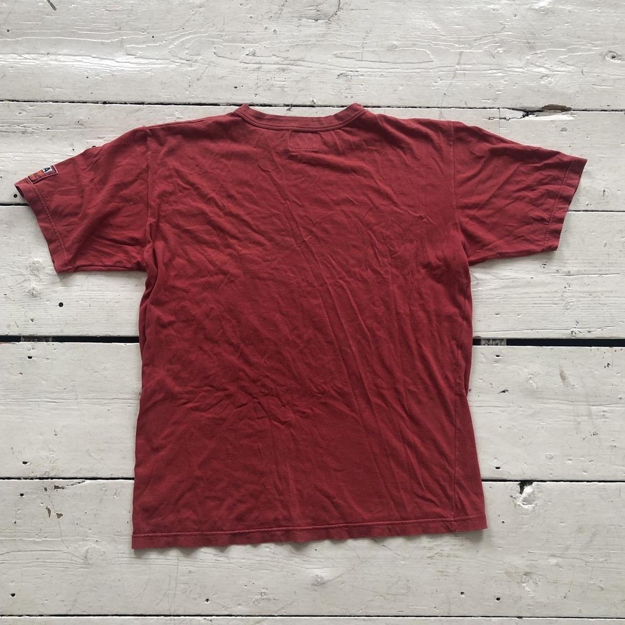 Vintage blank red tee Faded red t shirt Boxy cropped... - Depop