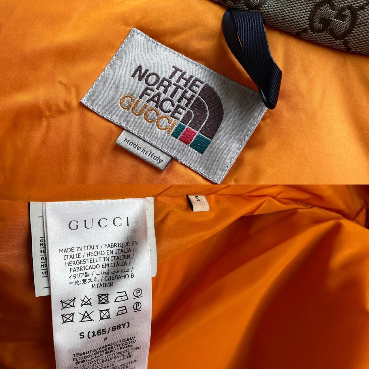 Gucci x North Face canvas print puffer coat Brand... - Depop