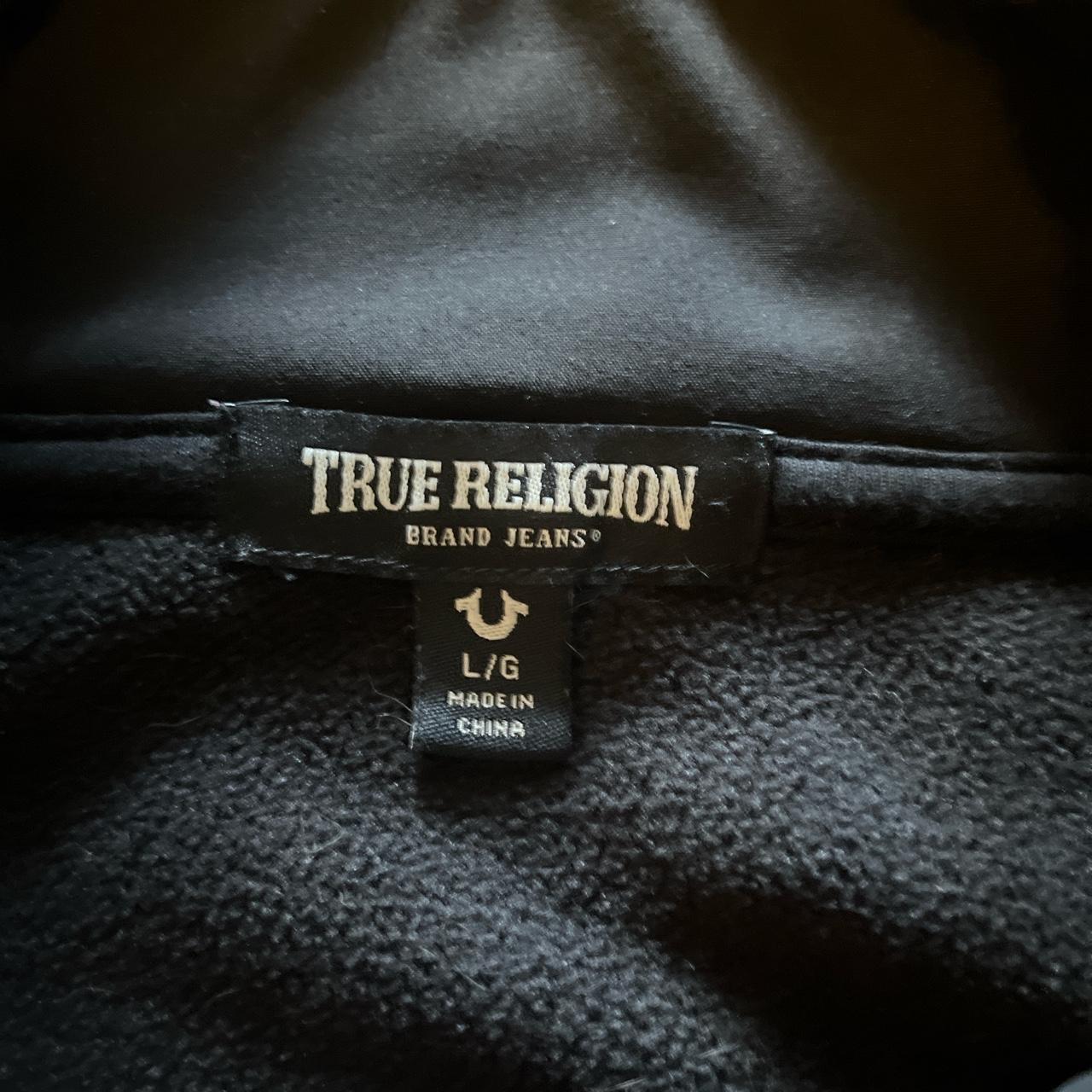 TRUE RELIGION IDK ASS ZIP UP I BOUGHT IT AT SAKS... - Depop