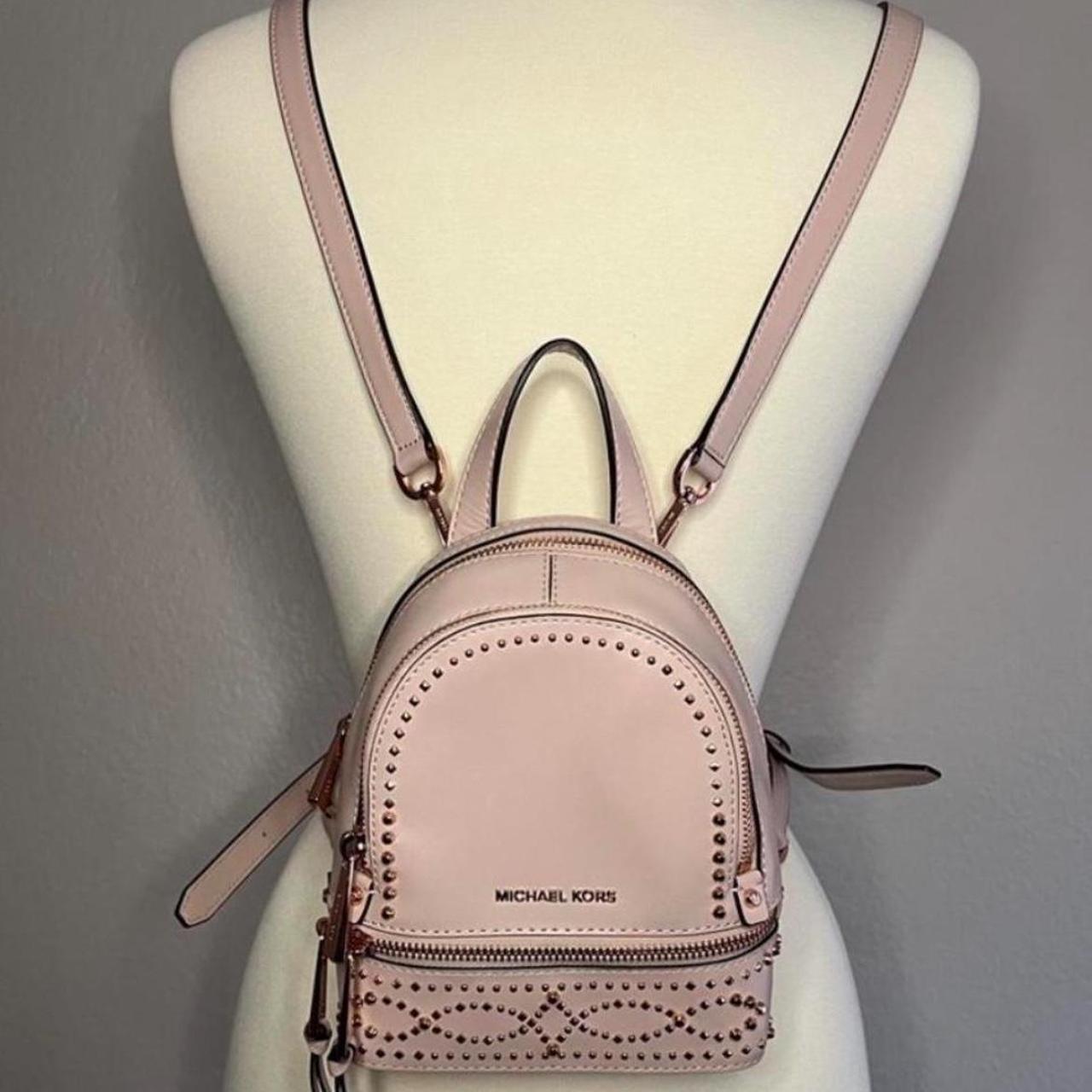 Michael kors rhea mini leather backpack best sale