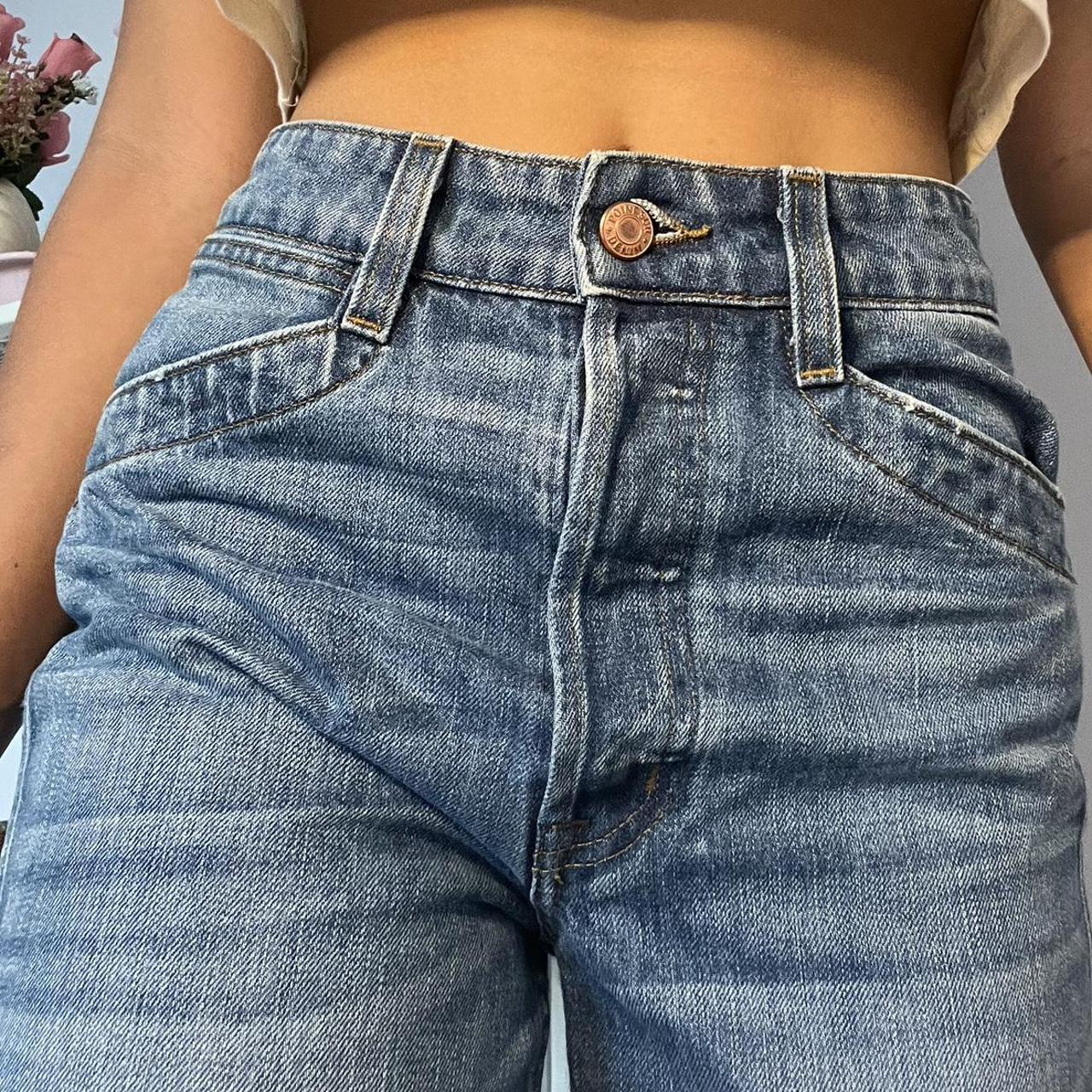 Cute half length denim jeans Waist: 24 So comfy 4... - Depop