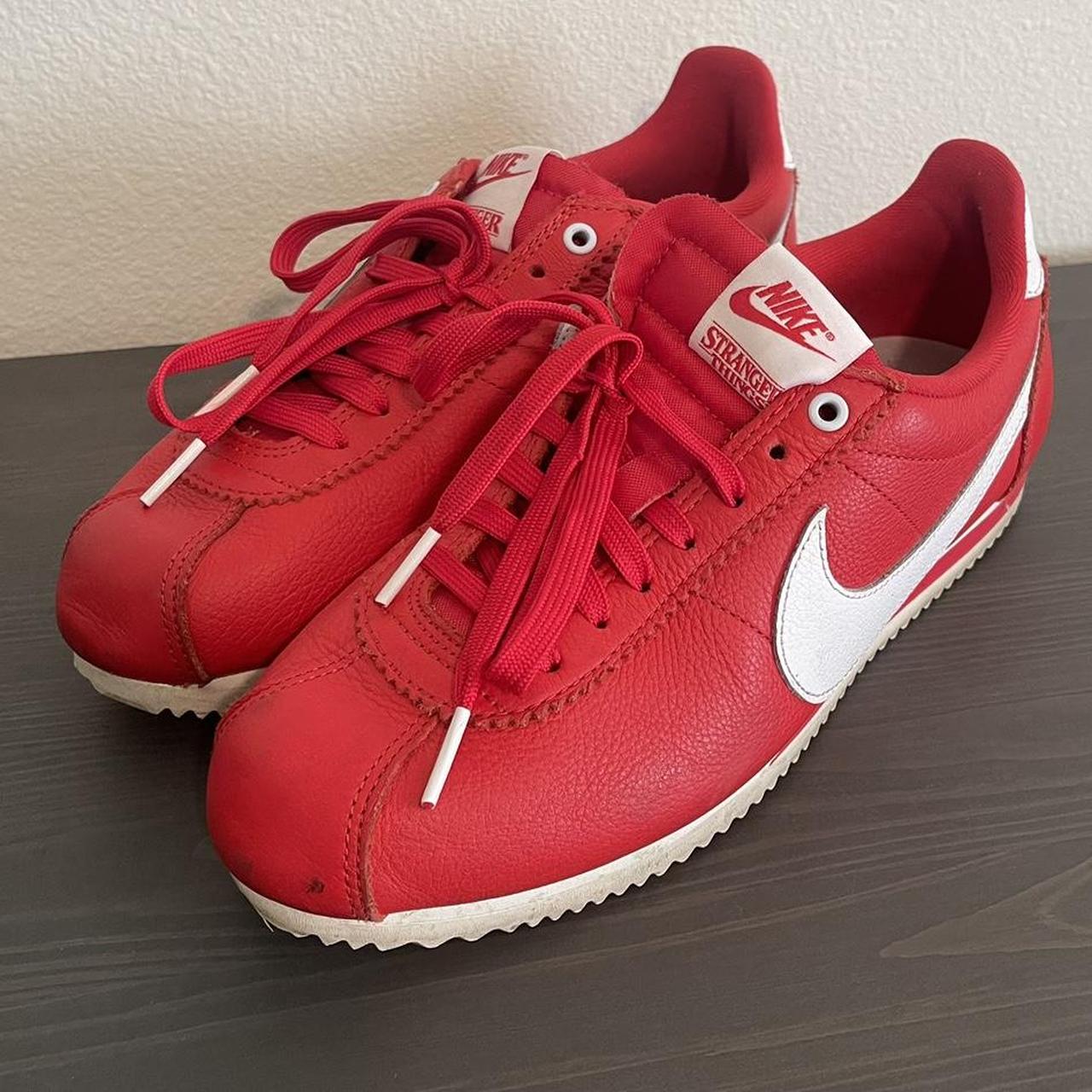 stranger things nike cortez red