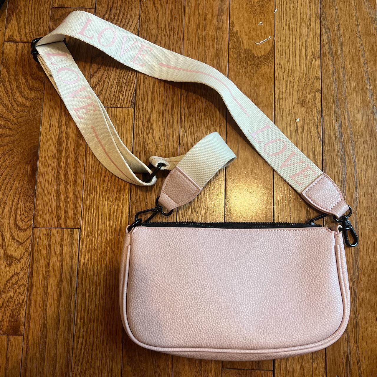 cute baby pink bag with adjustable straps. brand is... - Depop