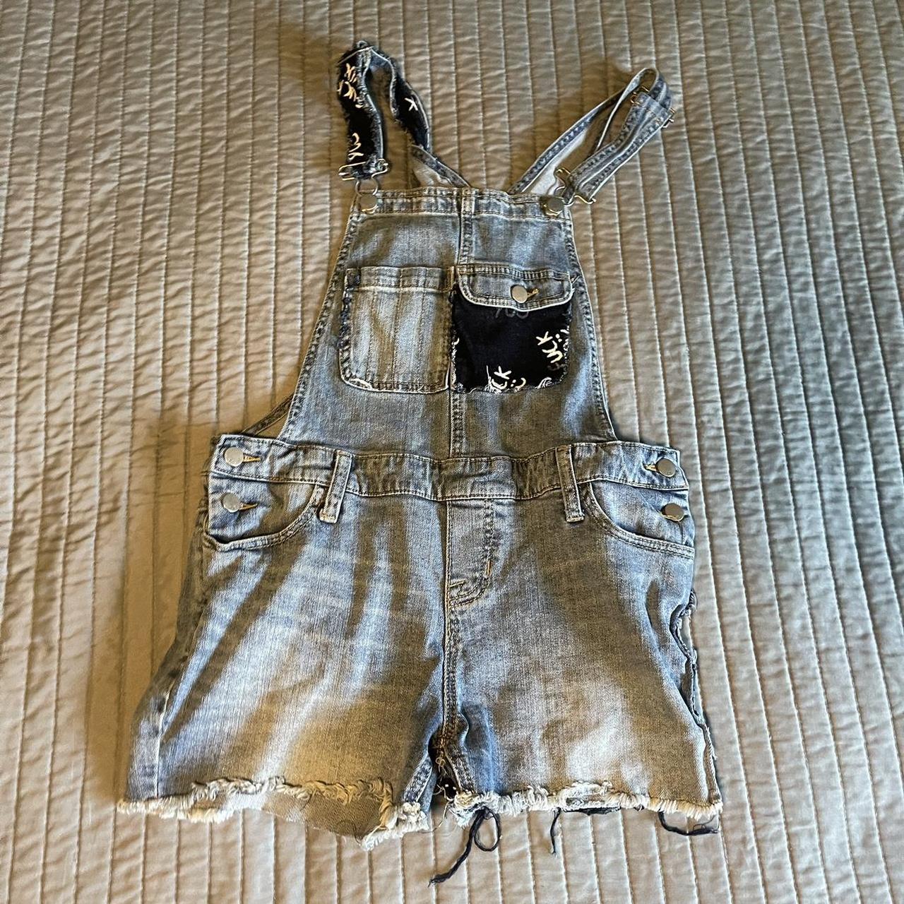 Overalls w Patchwork - Depop