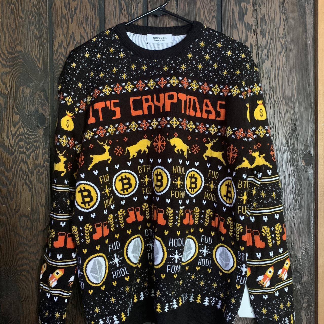Ugly Crypto Christmas Sweater **XXL but fits like a...