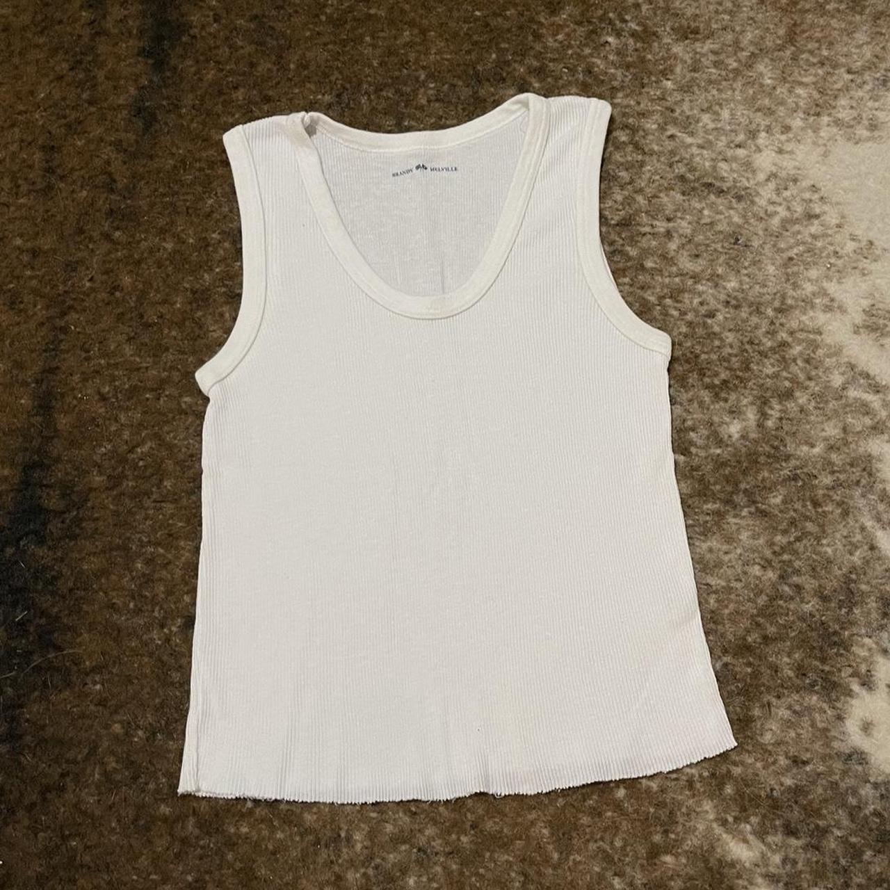 Brandy Melville white tank similar to connor tank... - Depop