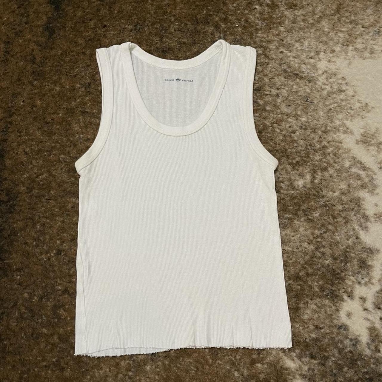 Brandy Melville White Tank Similar To Connor Tank - Depop