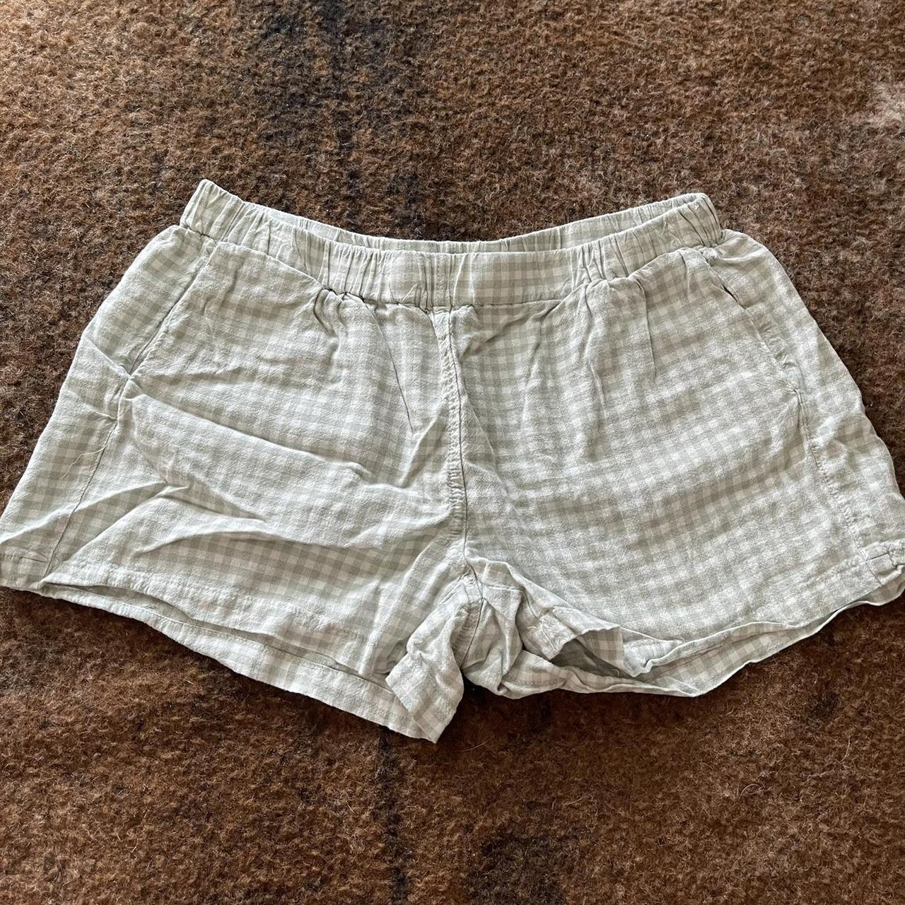 Brandy Melville plaid boxer shorts no stains or... - Depop