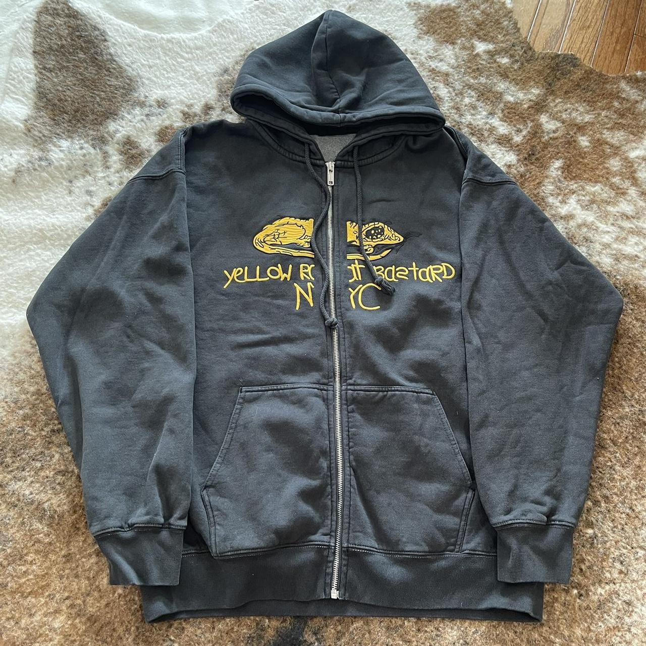 Brandy Melville Christy hoodie Yellow Rat Bastard... Depop