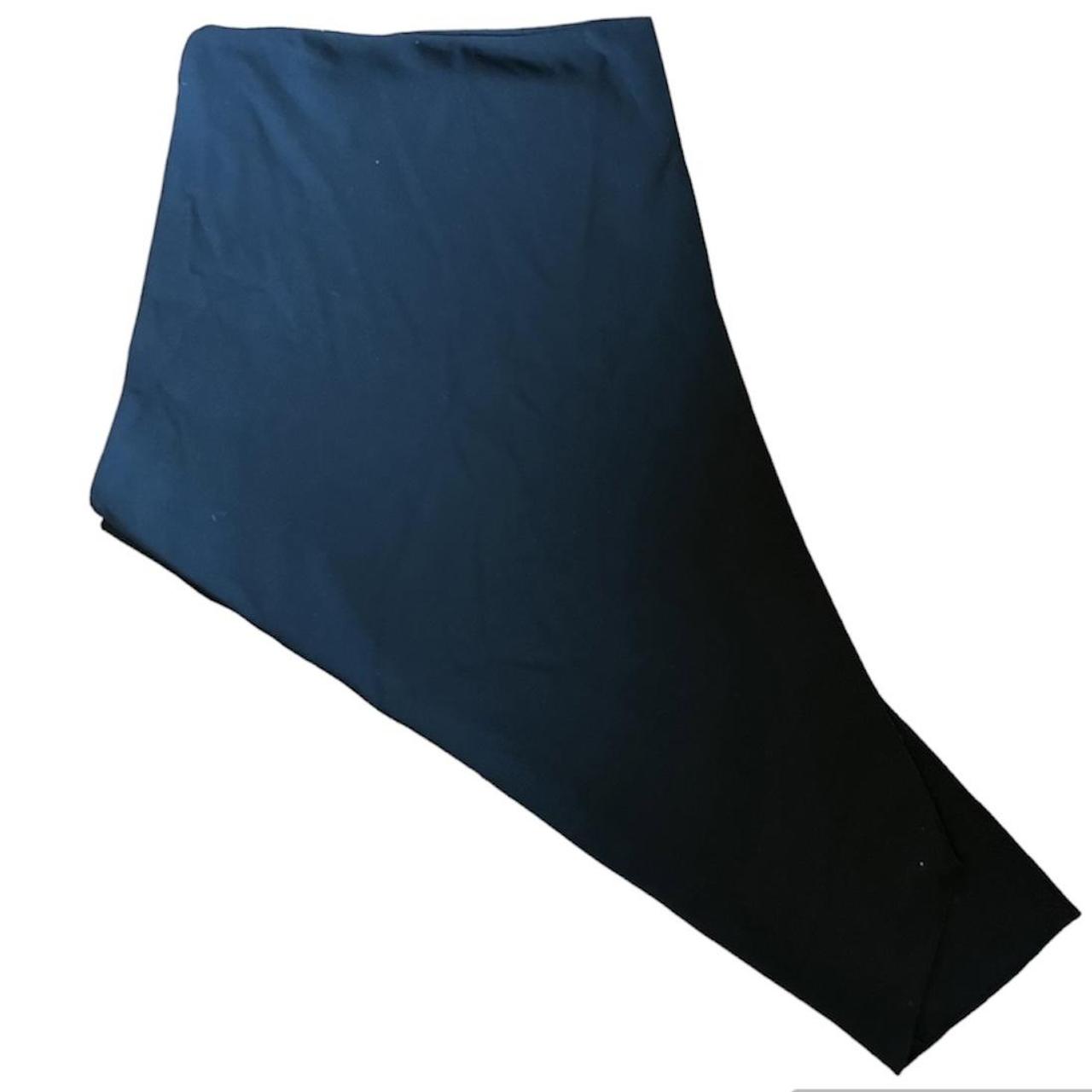 ZARA Asymmetrical Black Skirt Gold Buttons Brand... Depop