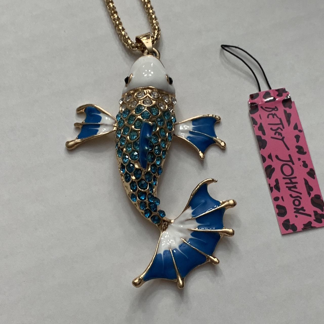 Betsey johnson deals fish necklace