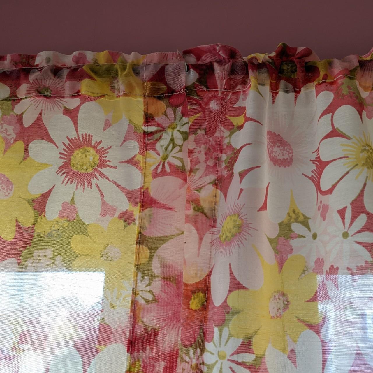 3 window drape panels measuring 41"x 29 1/2" of... Depop