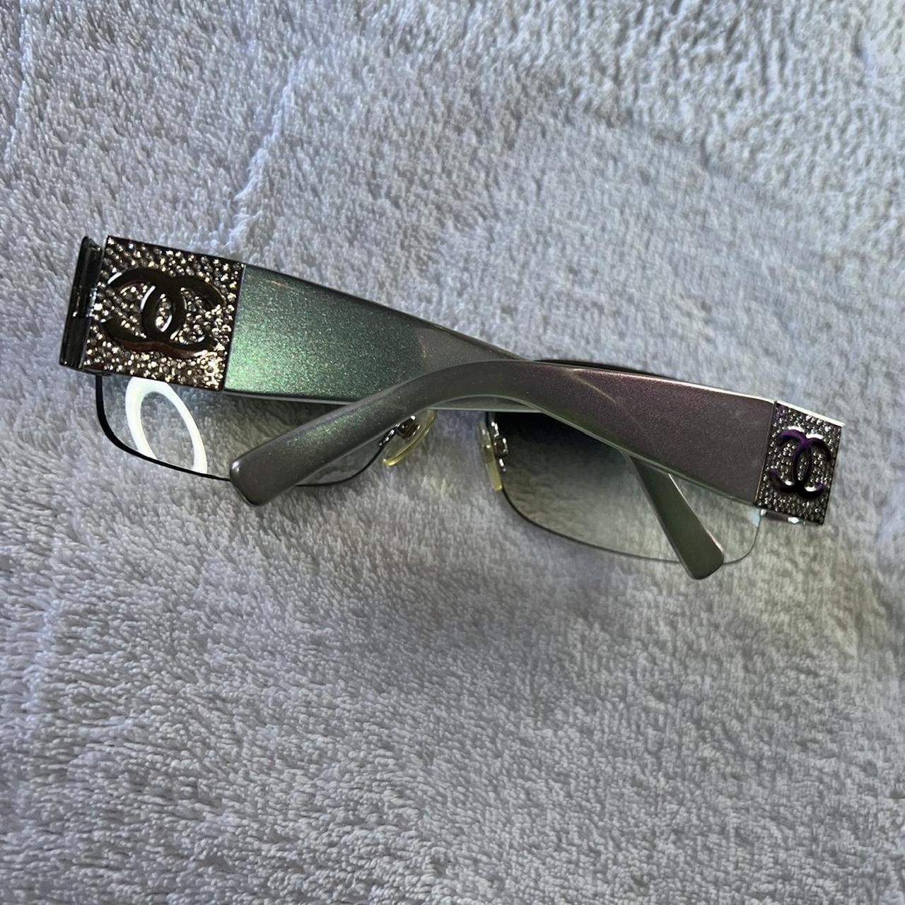 Authentic Chanel Sunglasses, monogram CC logos, - Depop