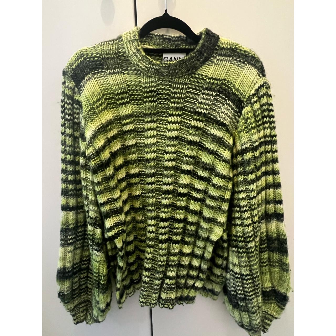 Ganni green outlet jumper