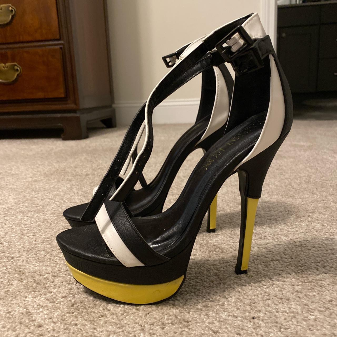 Black and neon heels hotsell