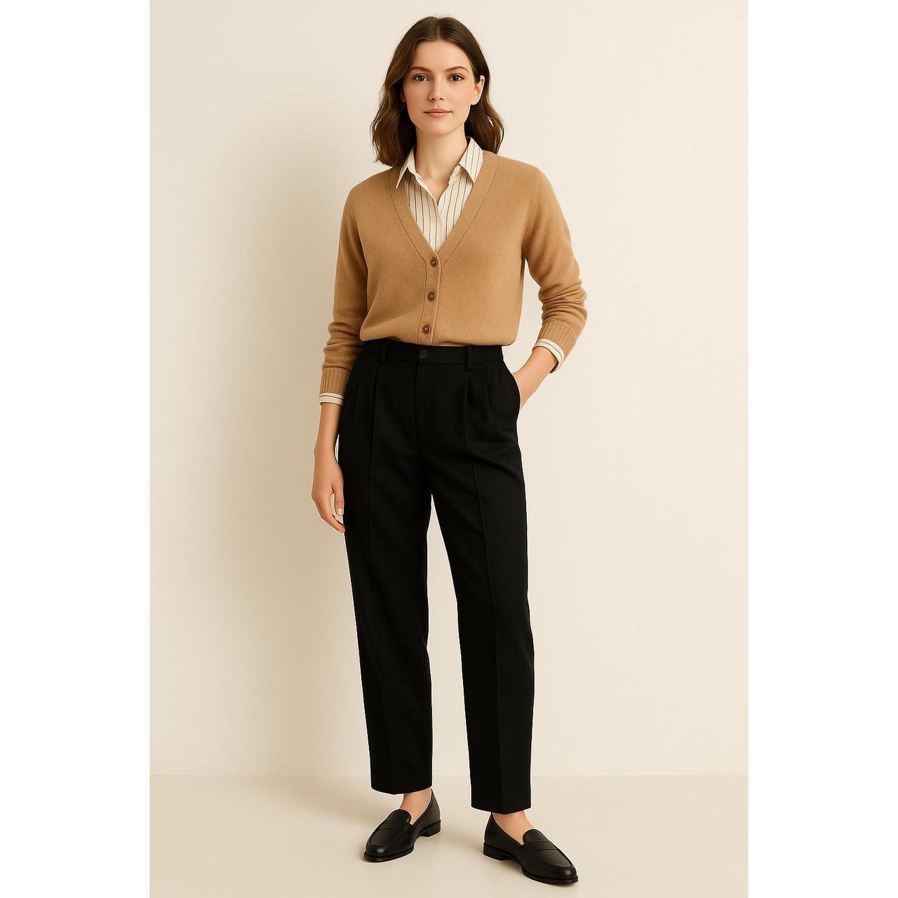 Source Unknown Women's Tailored trousers - Black … - image 1