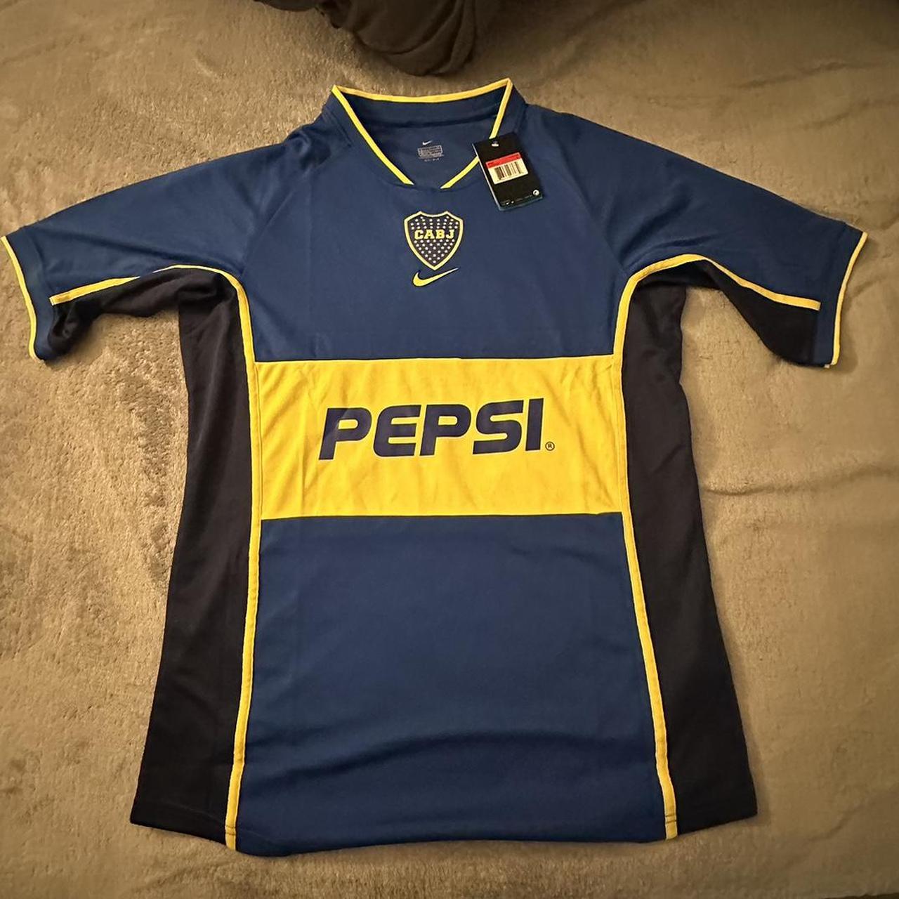Retro Boca Juniors soccer jersey roman riquelme 10... Depop