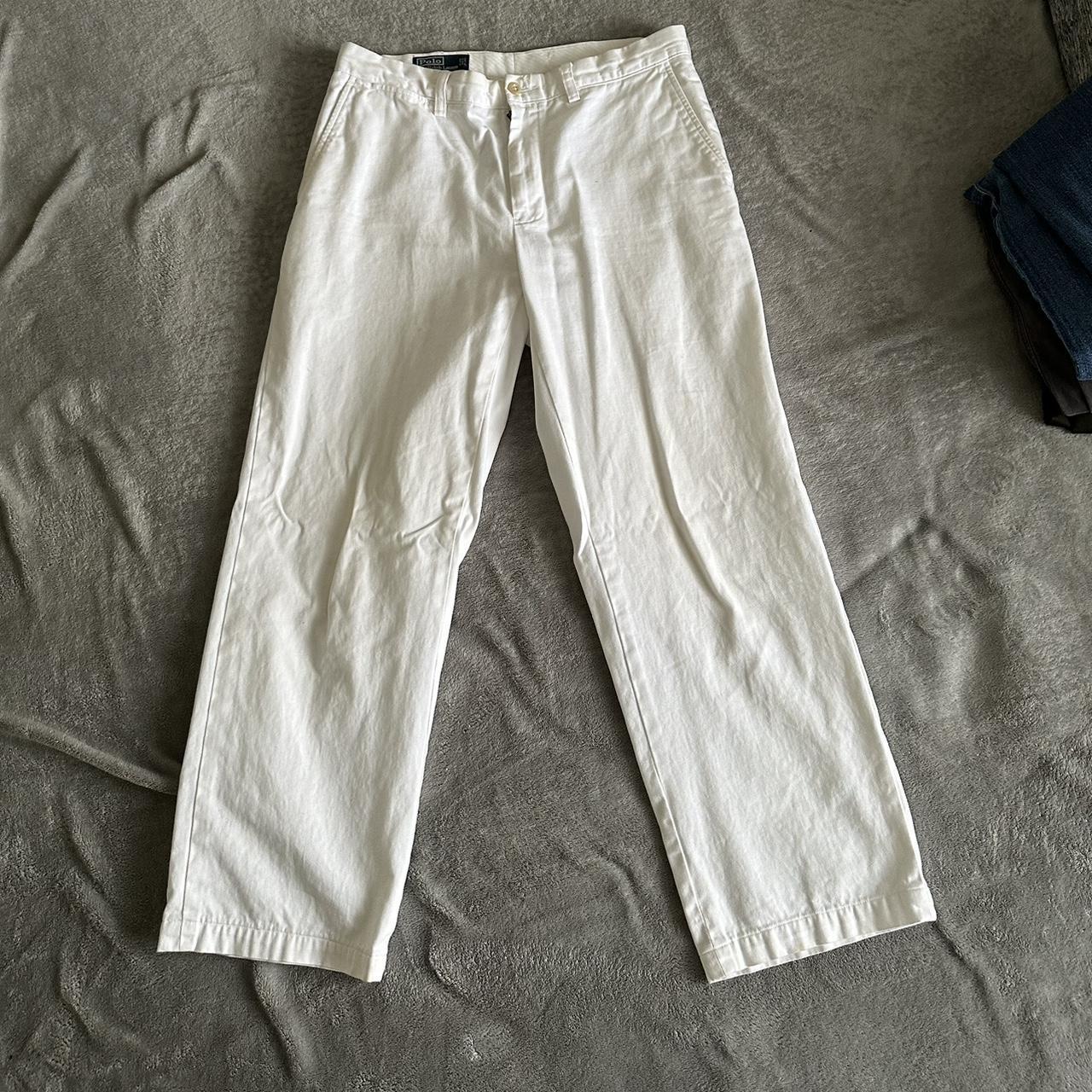 Polo Ralph Lauren white slacks regular fit 34x29... - Depop